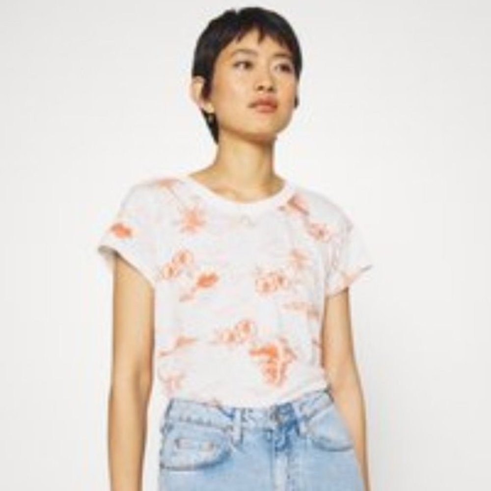 Madewell The Perfect Vintage Tee Paradise Toile Size XXS